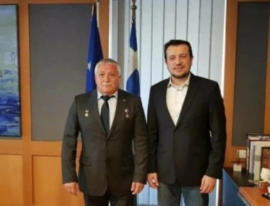 Συνάντηση Ν. Παππά με τον Πόντιο κοσμοναύτη Θεόδωρο Γραμματικόπουλο